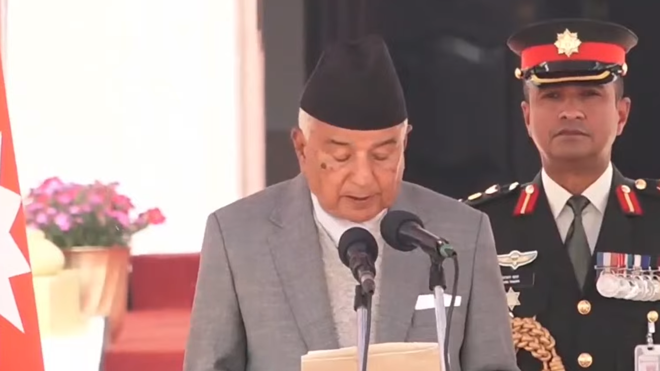नवनिर्वाचित राष्ट्रपति रामचन्द्रले लिए शीतल निवासमा राष्ट्रपति पदको शपथ