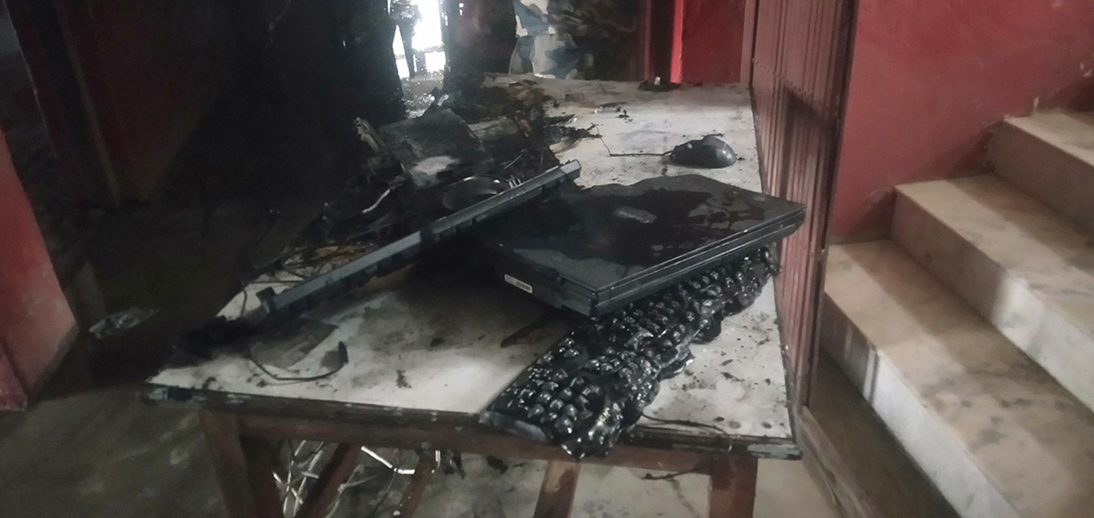 जिल्ला प्रशासन कार्यालय सर्लाही मलंगवामा आगलागी