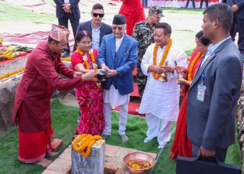 व्यवसायी मीनबहादुर गुरुङले दान गरेको जग्गामा एमालेको कार्यालय नबन्ने