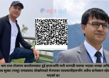 श्रम कार्यालयका अधिकृत ढकाल र नासु पोखरेलको मेनपावर व्यवसायीसँग ‘कनेक्सन’, तेस्रो व्यक्तिको क्यूआरबाट रकम असुली
