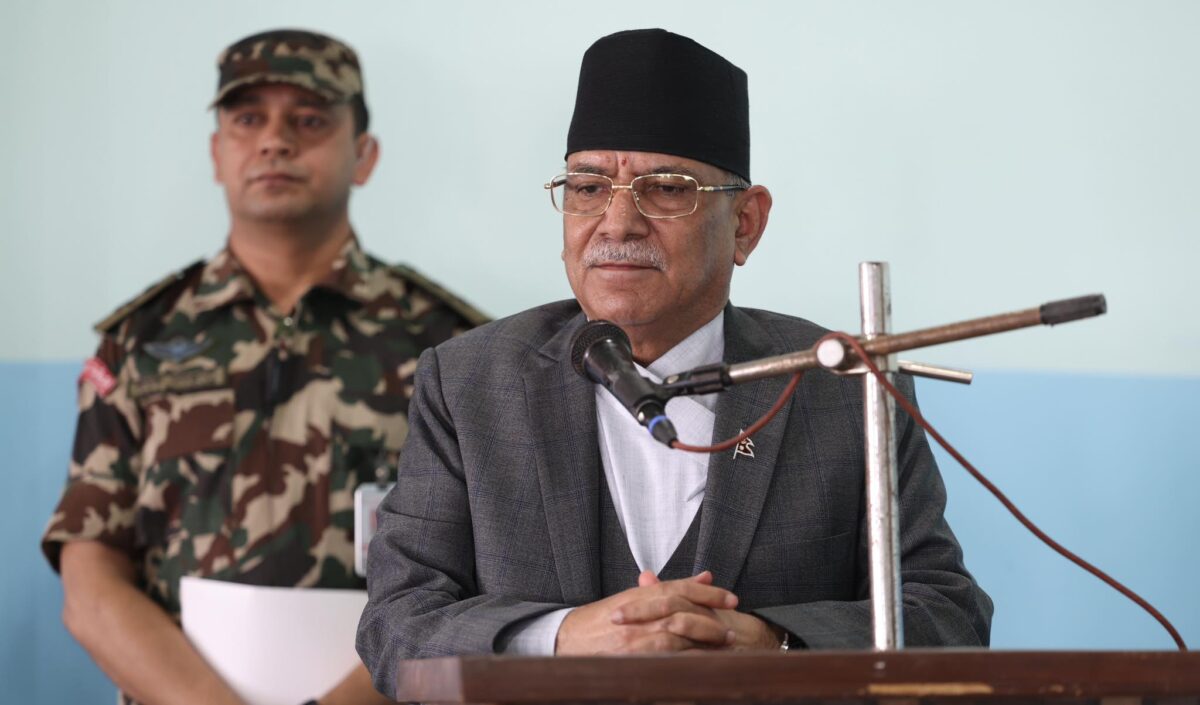 मेलम्ची पुगे प्रधानमन्त्री प्रचण्ड