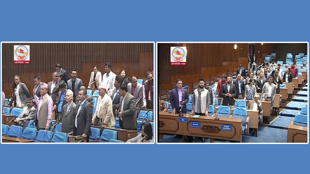 एमाले र रास्वपाको अवरोधका कारण प्रतिनिधिसभा बैठक १५ मिनेटका लागि स्थगित