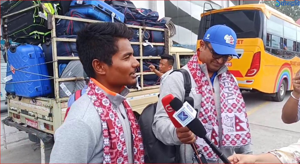 विश्वकप छनोट खेलेर राष्ट्रिय क्रिकेट टिम स्वदेश फिर्ता