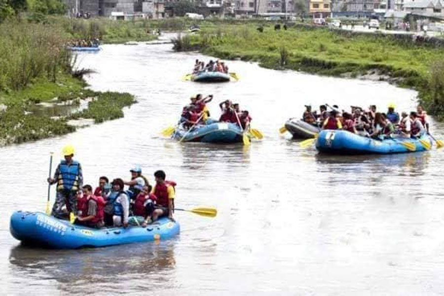 बागमती नदी महोत्सव जलयात्रा भोलि