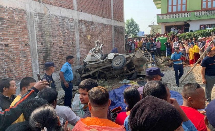 नवलपरासी जीप दुर्घटनाका सात जनाकै सनाखत (अपडेट)