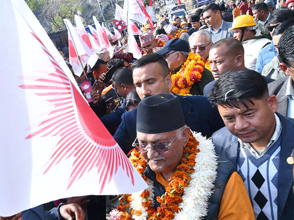 बागलुङमा समृद्धिका लागि सङ्कल्पयात्रा दुई दिन