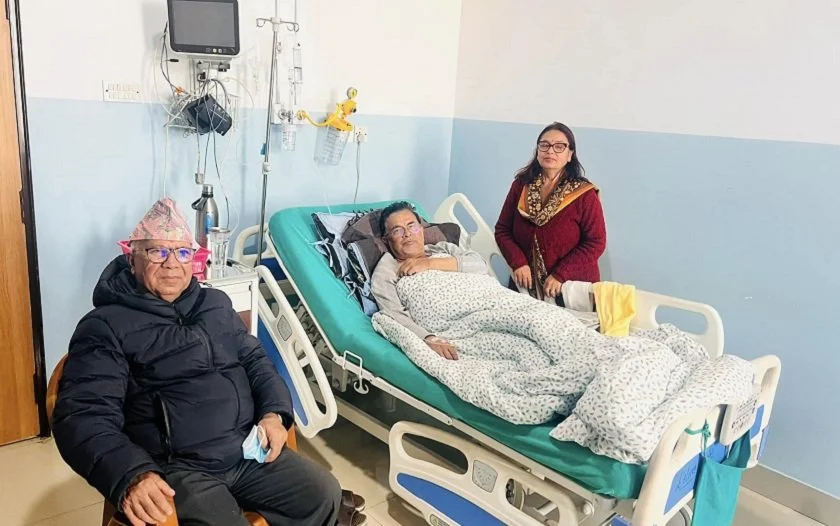 एकीकृत समाजवादीका उपाध्यक्ष राजेन्द्र पाण्डे अस्पताल भर्ना