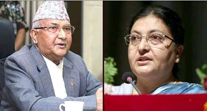 प्रधानमन्त्री भएलगत्तै विद्यादेवी भण्डारी निवासमा ओली