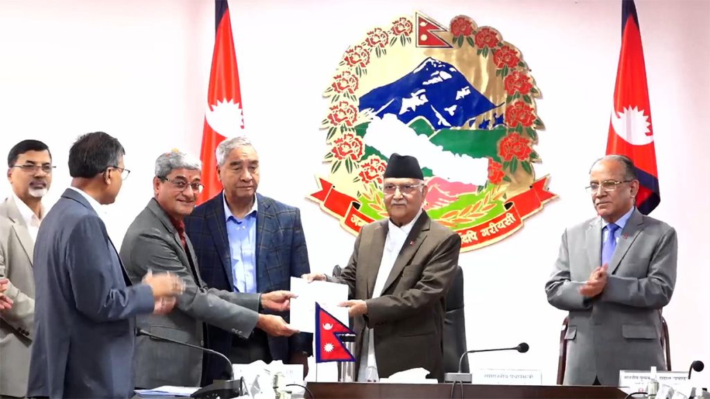 टीआरसी सम्बन्धी कार्यदलले बुझायो शीर्ष नेतालाई प्रतिवेदन