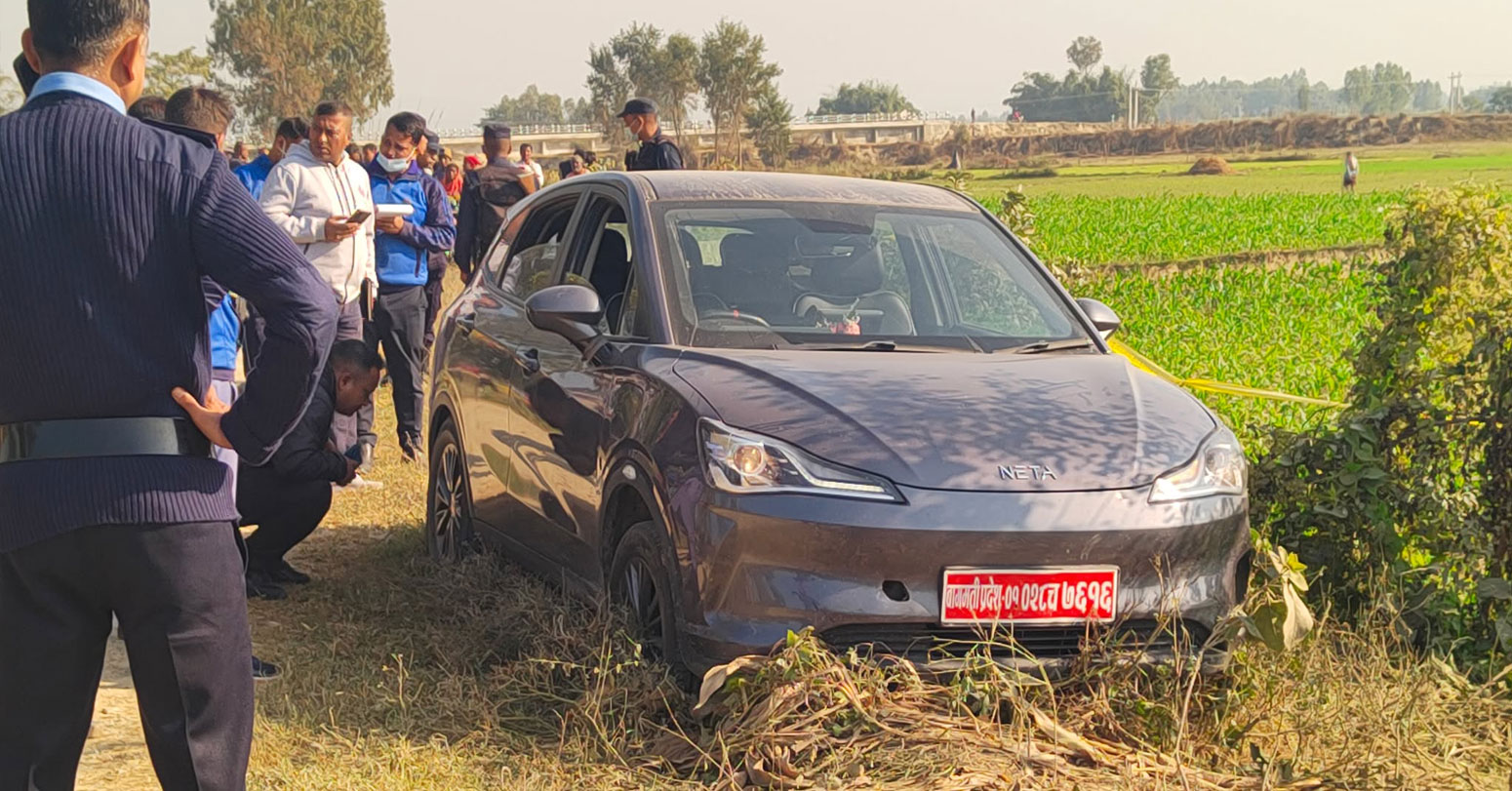 कारभित्र भेटिएको शव प्रहरी कर्मचारीको, टाउकोमा भेटियो गोली