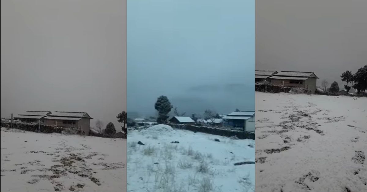 ढोरपाटनमा यसवर्ष पहिलो पटक हिमपात (भिडियोसहित)