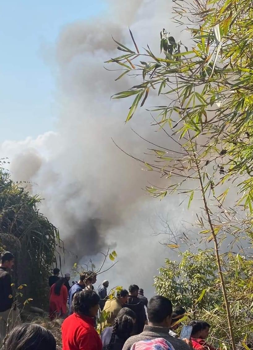 पाेखरामा जहाज दुर्घटना