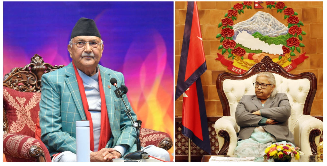 प्रधानमन्त्री कार्की र एमाले अध्यक्ष ओलीबीच बालुवाटारमा भेटवार्ता