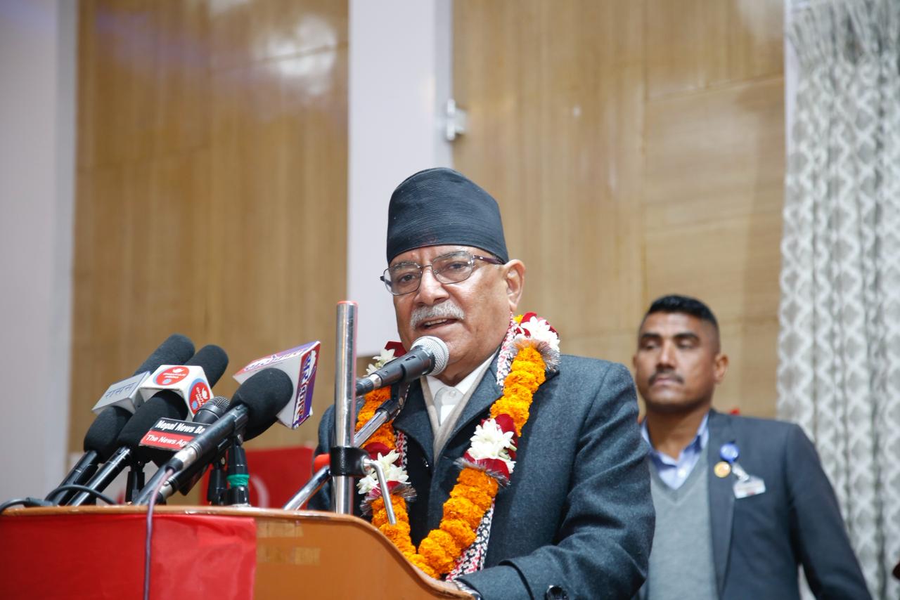 नेपालमा भूराजनीतिक चलखेल बढ्यो : प्रचण्ड