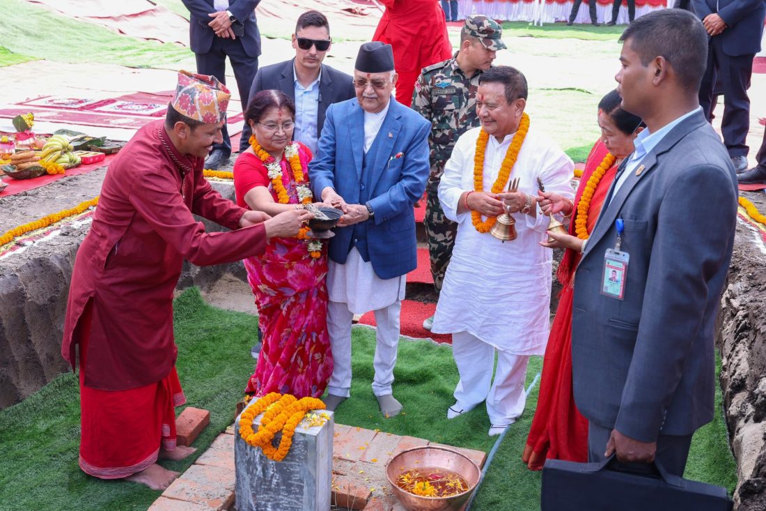 व्यवसायी मीनबहादुर गुरुङले दान गरेको जग्गामा एमालेको कार्यालय नबन्ने