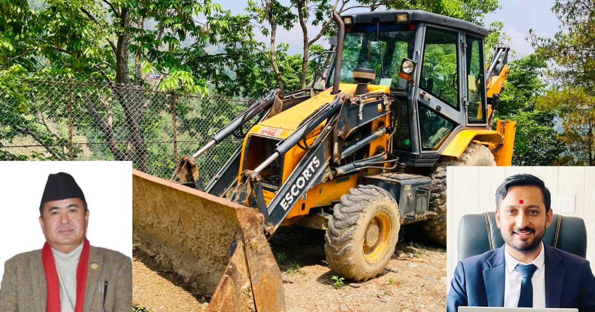 काठेखोलामा बेथिति : सरकारी डोजरलाई विश्राम, निजीलाई काम !