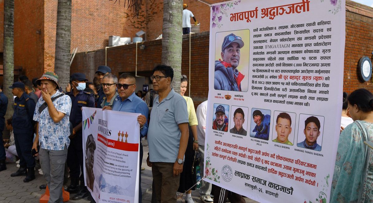 ब्रड पिक हिमालमा निधन भएका थप तीन नेपाली पर्वतारोहीको शव मंगलबार काठमाडौं ल्याइने
