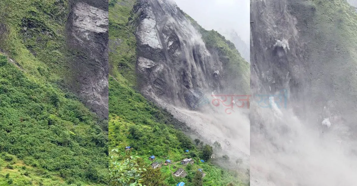 दार्चुलामा पहिरो, चमेलिया नदी थुनियो