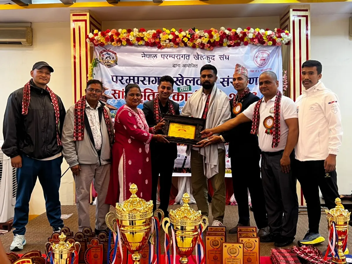 सन्देश ढकाल ‘शिक्षा तथा खेलकुद सद्भावना सम्मान–२०८३’ बाट सम्मानित